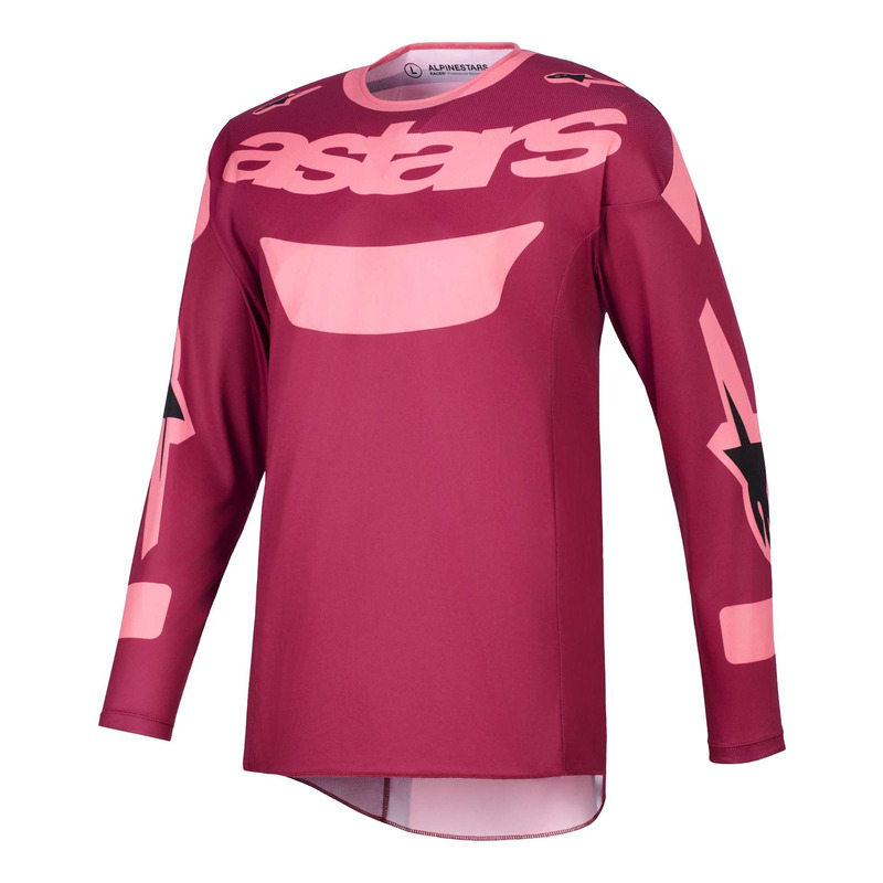 Maillot cross Alpinestars Racer Riway dark red/coral