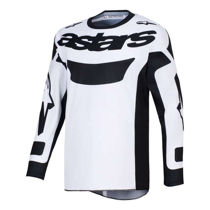 Maillot cross Alpinestars Racer Riway white/black