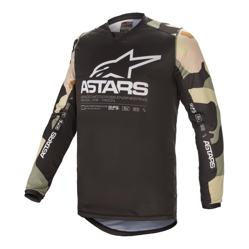 Maillot cross Alpinestars Racer Tactical Desert camouflage/blanc- L