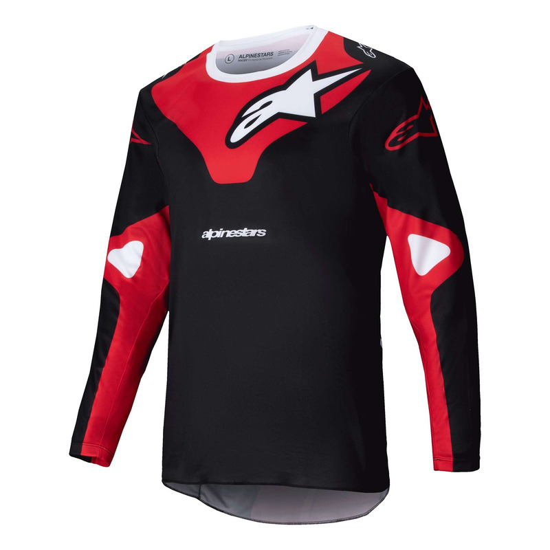 Maillot cross Alpinestars Racer Veil black/bright red