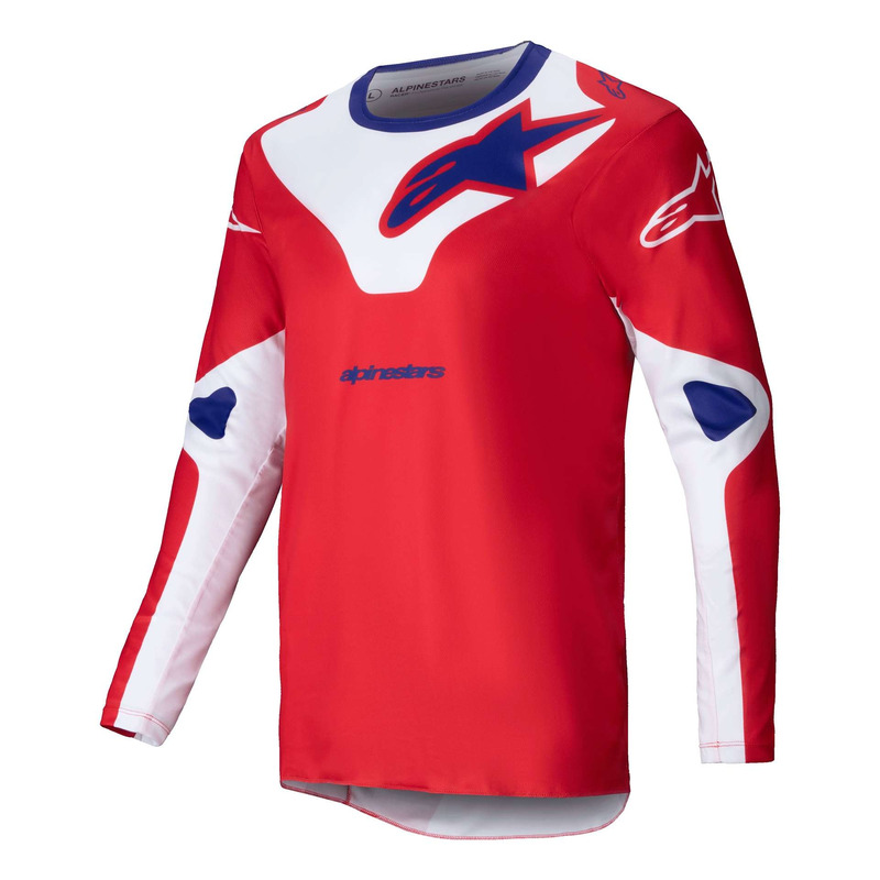 Maillot cross Alpinestars Racer Veil bright red/white