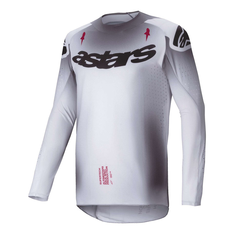 Maillot cross Alpinestars Supertech Maker silver/black