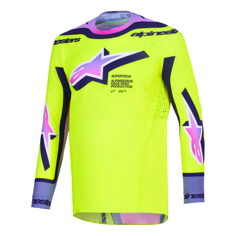 Maillot cross Alpinestars Supertech Vista yellow/purple/black