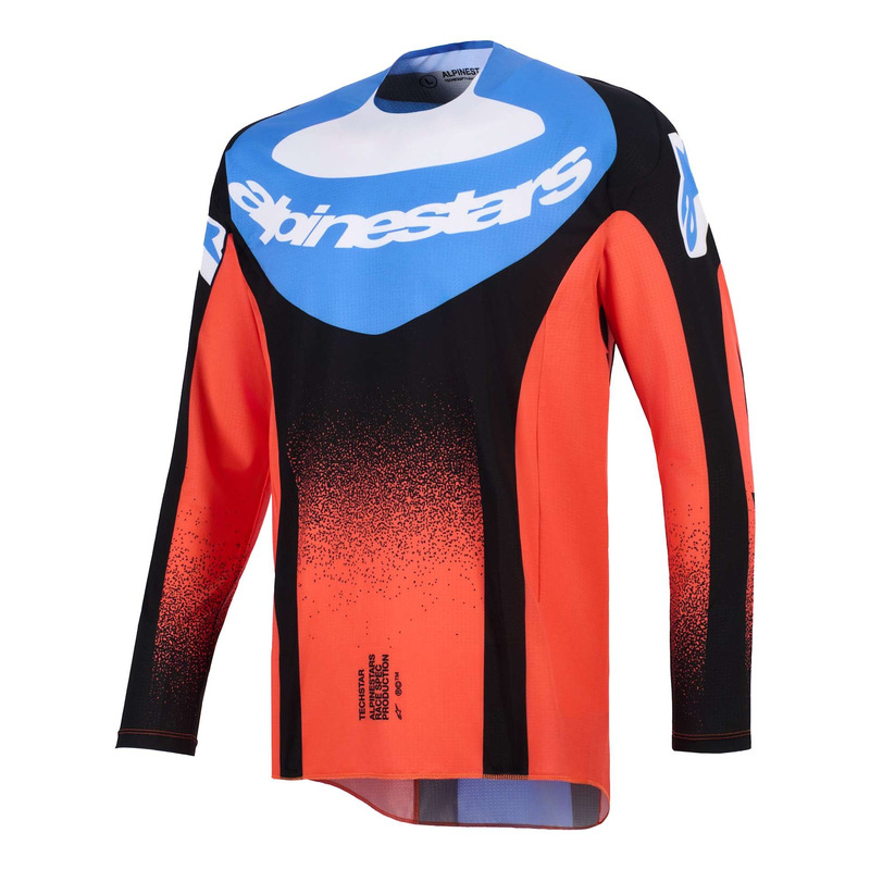 Maillot cross Alpinestars Techstar Knif orange/black/UCLA blue