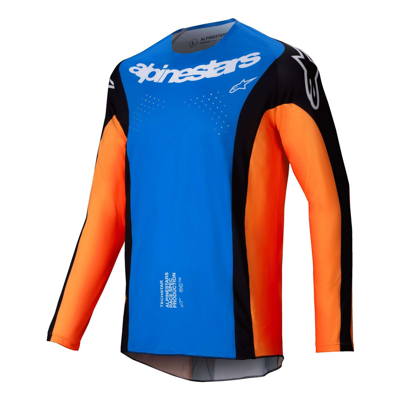 Maillot cross Alpinestars Techstar Melt orange/blue
