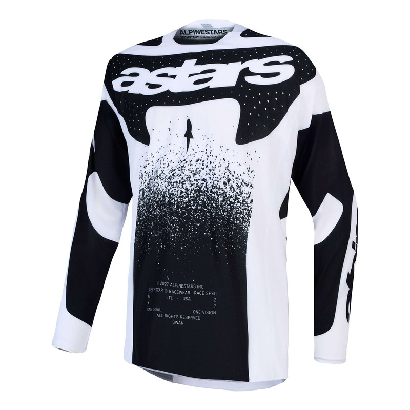 Maillot cross Alpinestars Techstar Swan white/black
