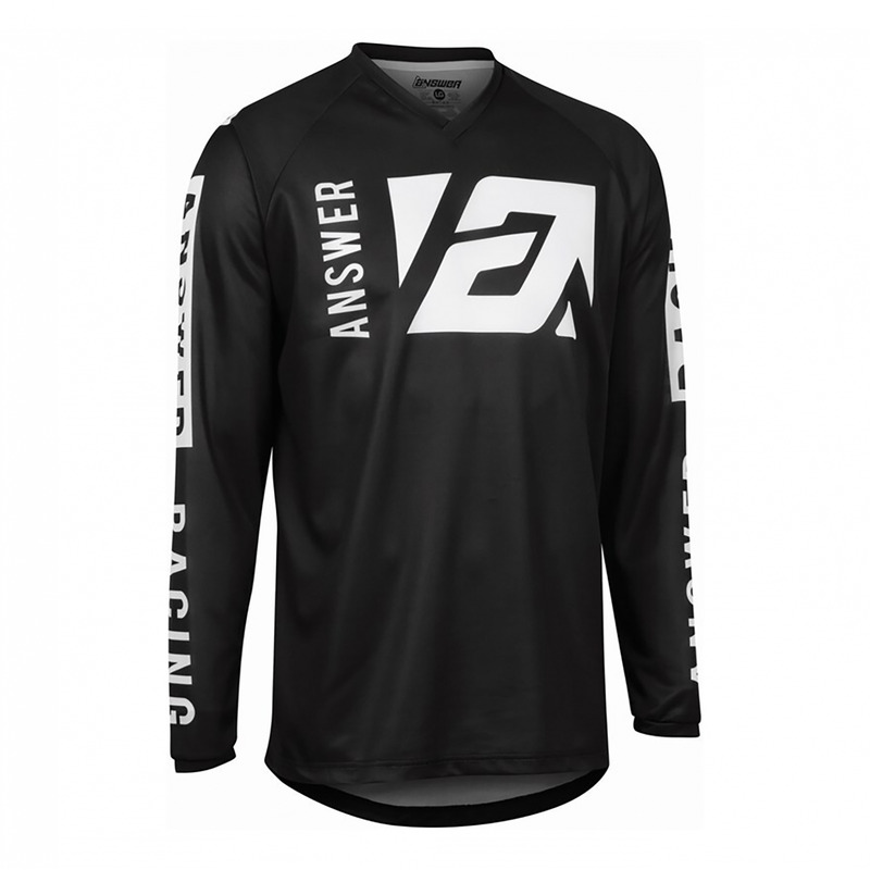 Maillot cross Answer A22 Syncron Merge noir/blanc- S