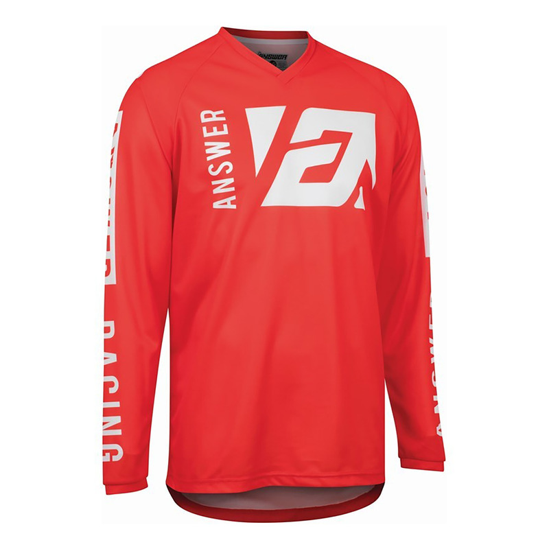Maillot cross Answer A22 Syncron Merge rouge/blanc- M