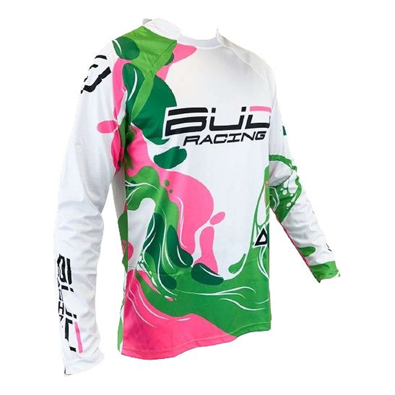 Maillot cross Bud Racing Grand Prix De France Krea rose/vert/blanc - E