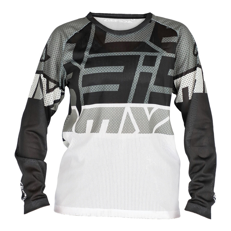 Maillot cross enfant Acerbis MX J-Windy Four Kid ventilé noir/blanc-