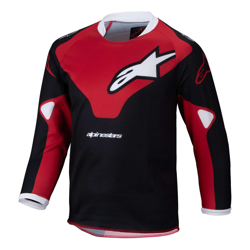 Maillot cross enfant Alpinestars Kids Racer Veil black/bright red