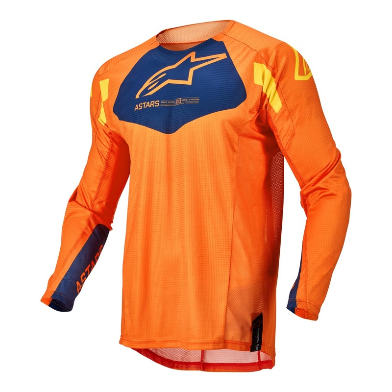 Maillot cross enfant Alpinestars Racer Factory Youth orange/dark blue/