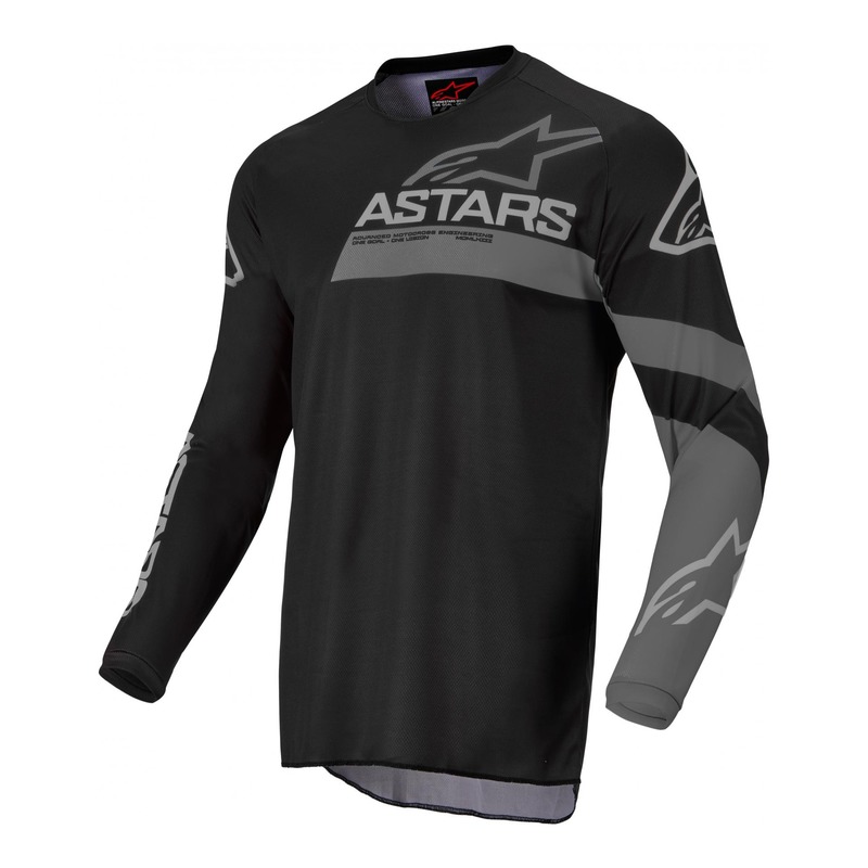Maillot cross enfant Alpinestars Racer Graphite Youth noir/dark gris-