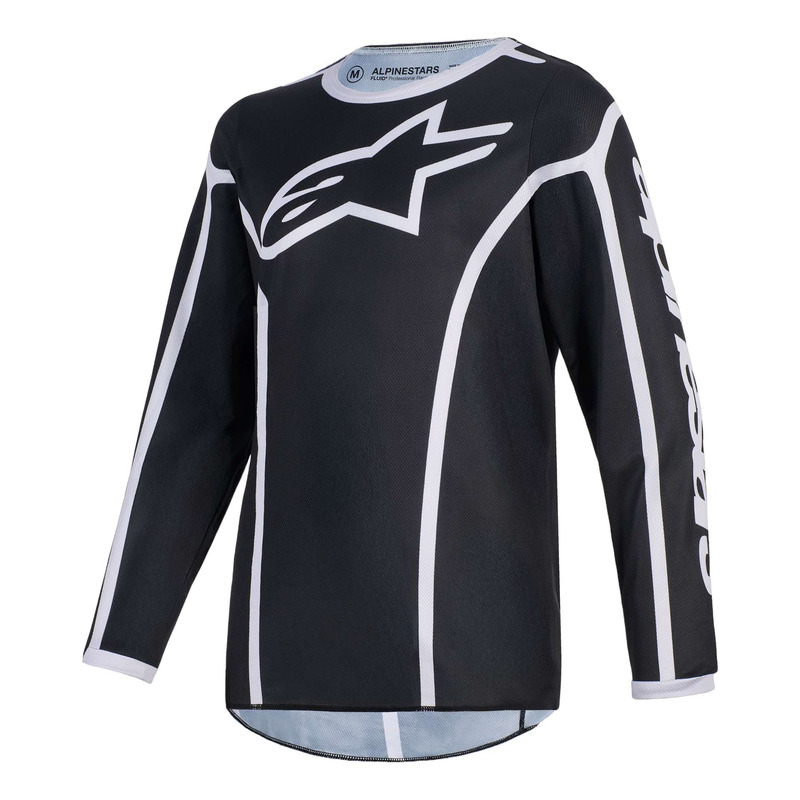 Maillot cross enfant Alpinestars Youth Fluid Apex black/gray