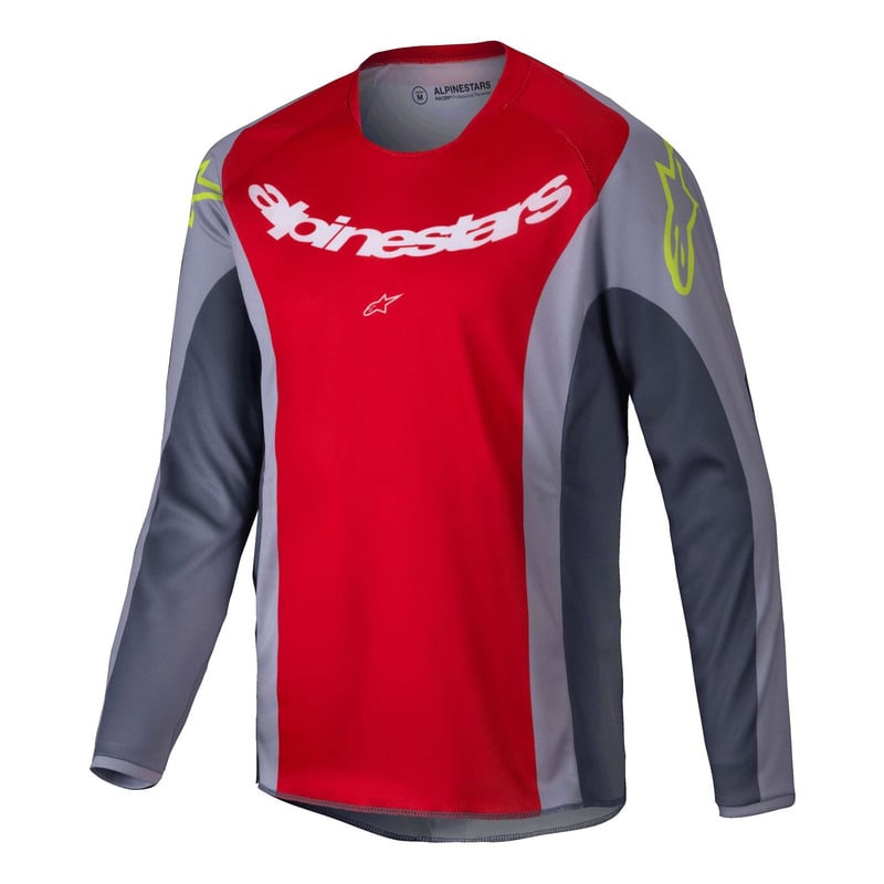 Maillot cross enfant Alpinestars Youth Racer Melt bright red/gray