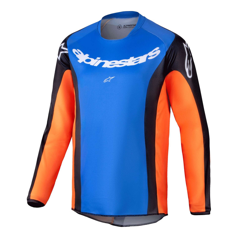 Maillot cross enfant Alpinestars Youth Racer Melt orange/blue