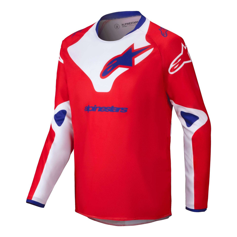 Maillot cross enfant Alpinestars Youth Racer Veil bright red/white