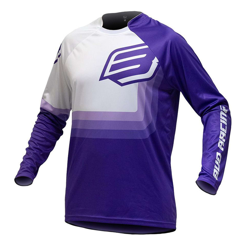 Maillot cross enfant Bud Racing Youth 95’ Evo violet/blanc
