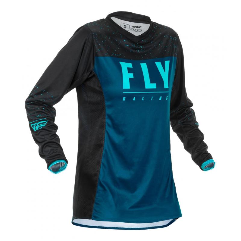 Maillot cross enfant fille Fly Racing Lite Racewear navy/bleu/noir- YM