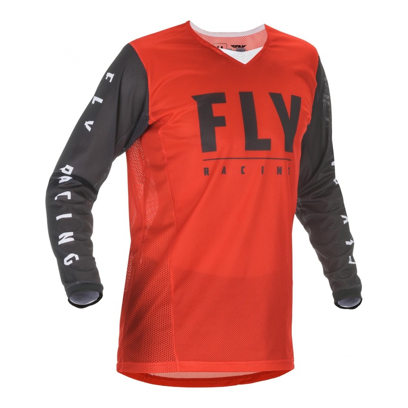 Maillot cross enfant Fly Racing Kinetic Mesh rouge/noir- XL
