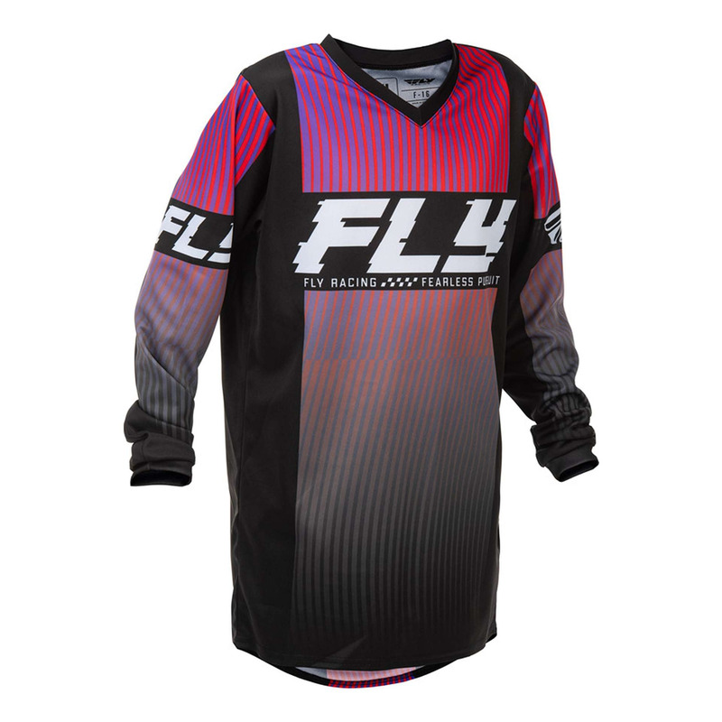 Maillot cross enfant Fly Racing Youth F-16 /red/purple- Y