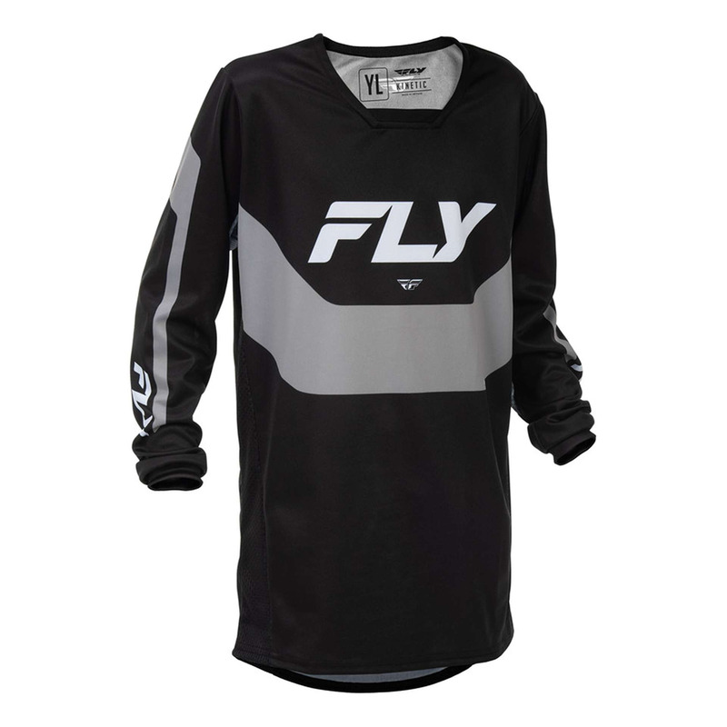 Maillot cross enfant Fly Racing Youth Kinetic /grey- Y