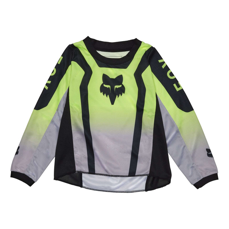 Maillot cross enfant Fox Racing Kids 180 Lean yellow fluo-