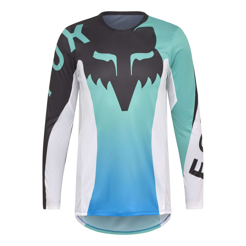 Maillot cross enfant Fox Racing Youth Flexair Spire aqua-