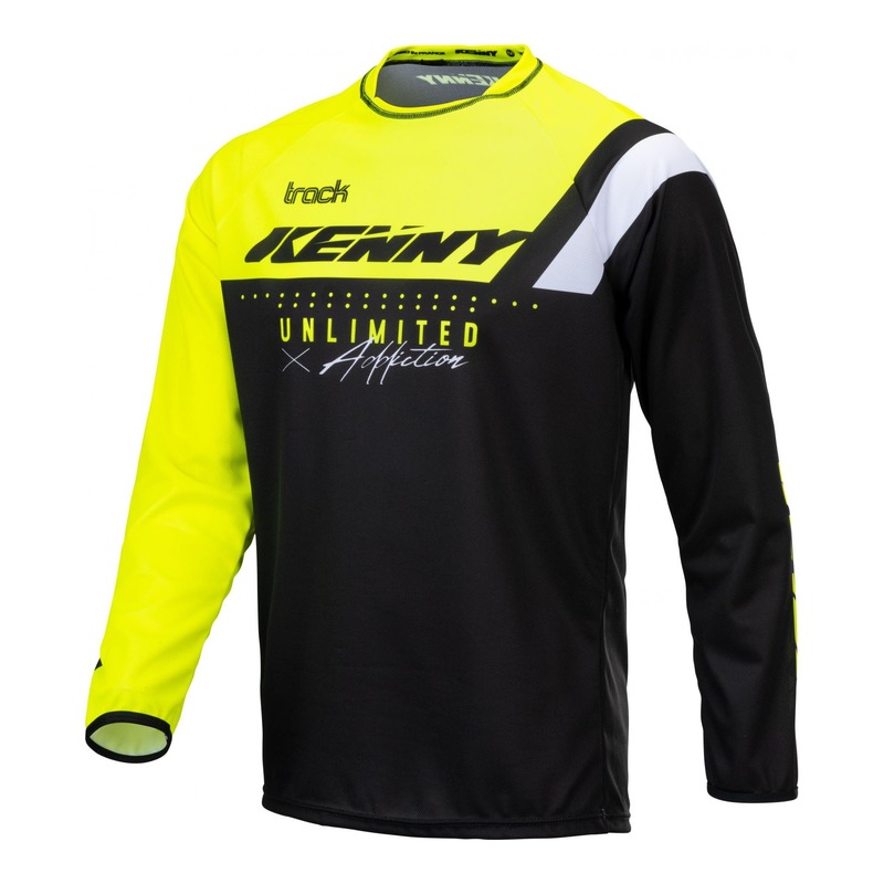 Maillot cross enfant Kenny Track Focus jaune fluo- 2XS