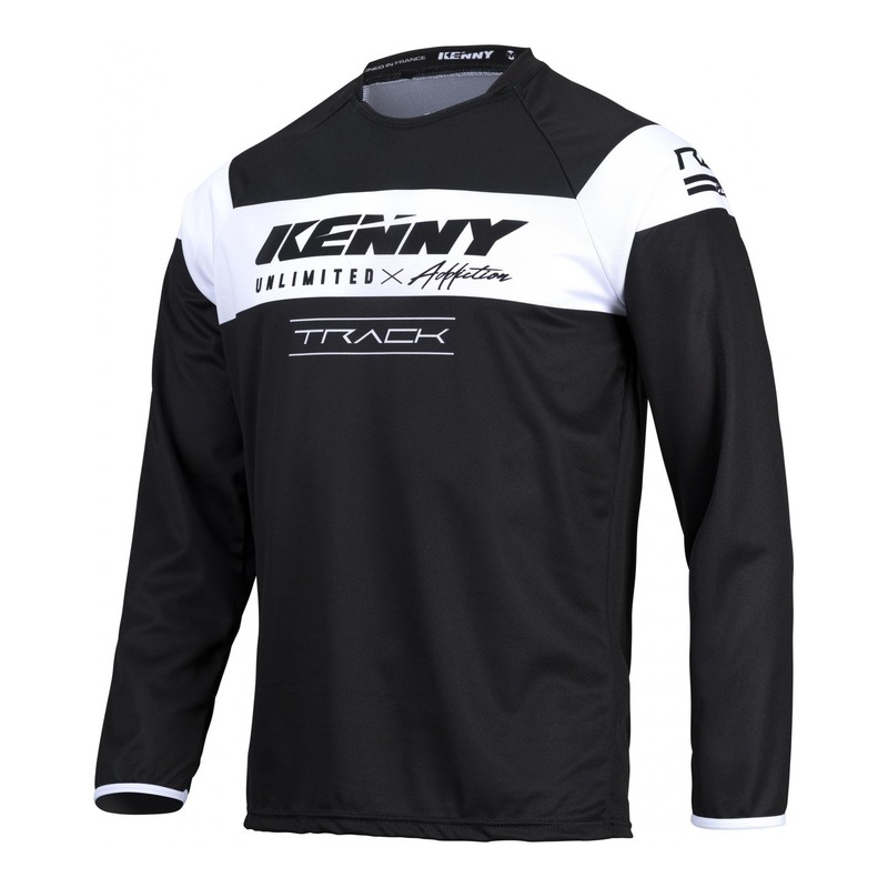 Maillot cross enfant Kenny Track Raw Kid noir/blanc 2022- 4XS