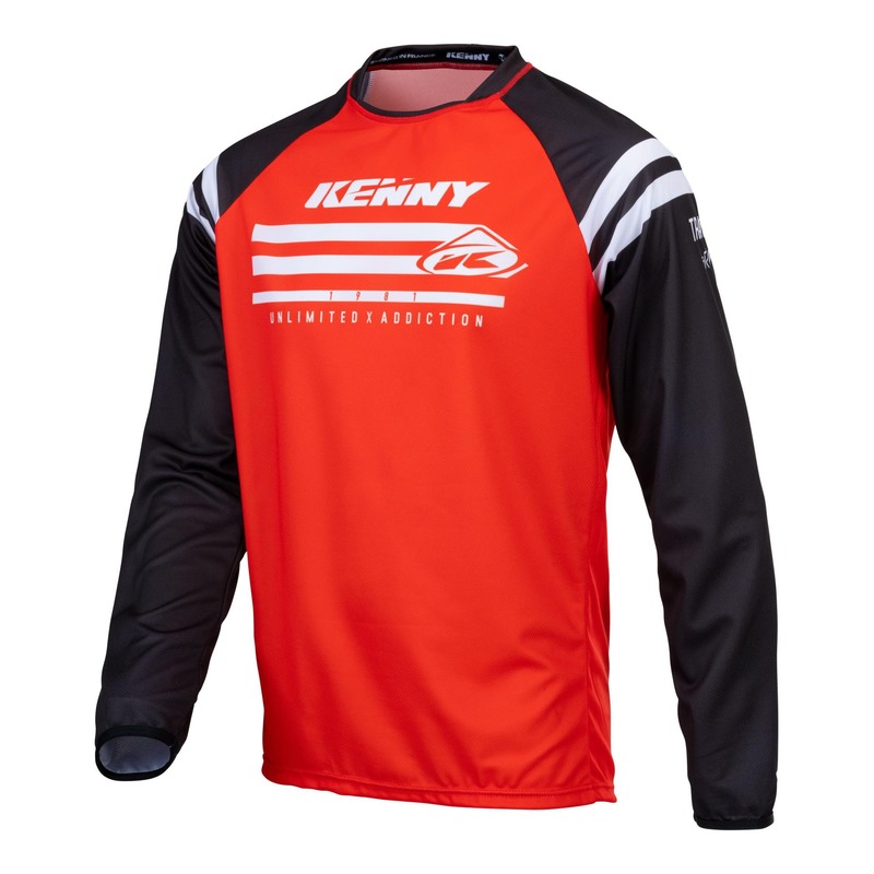 Maillot cross enfant Kenny Track Raw rouge