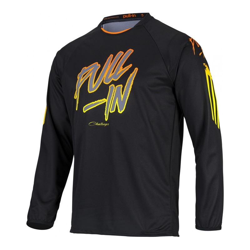 Maillot cross enfant Pull-in Challenger Original Flash kid noir/orange