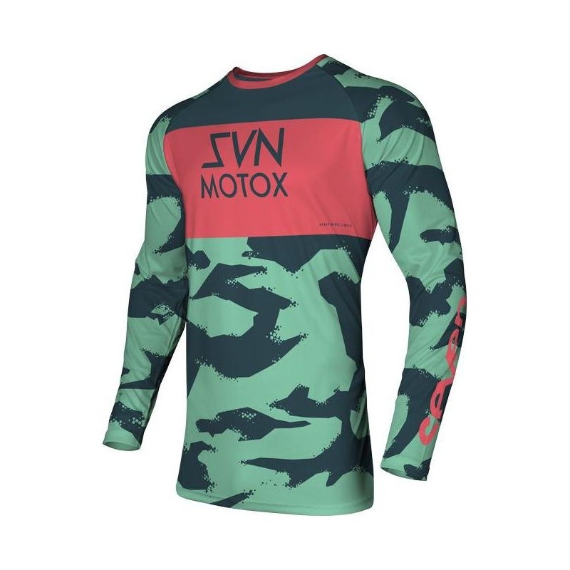 Maillot cross enfant Seven Vox Pursuit Mint/rouge- 2XS