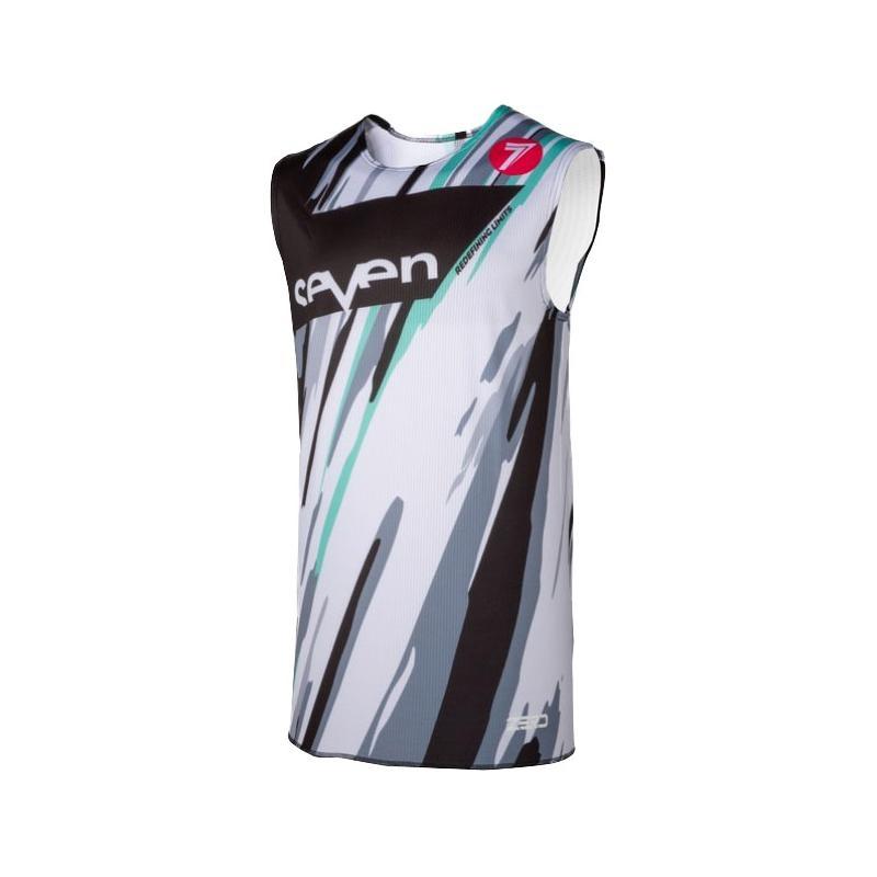 Maillot cross enfant Seven Zero Blur Camo Over blanc/noir/aqua- YXL