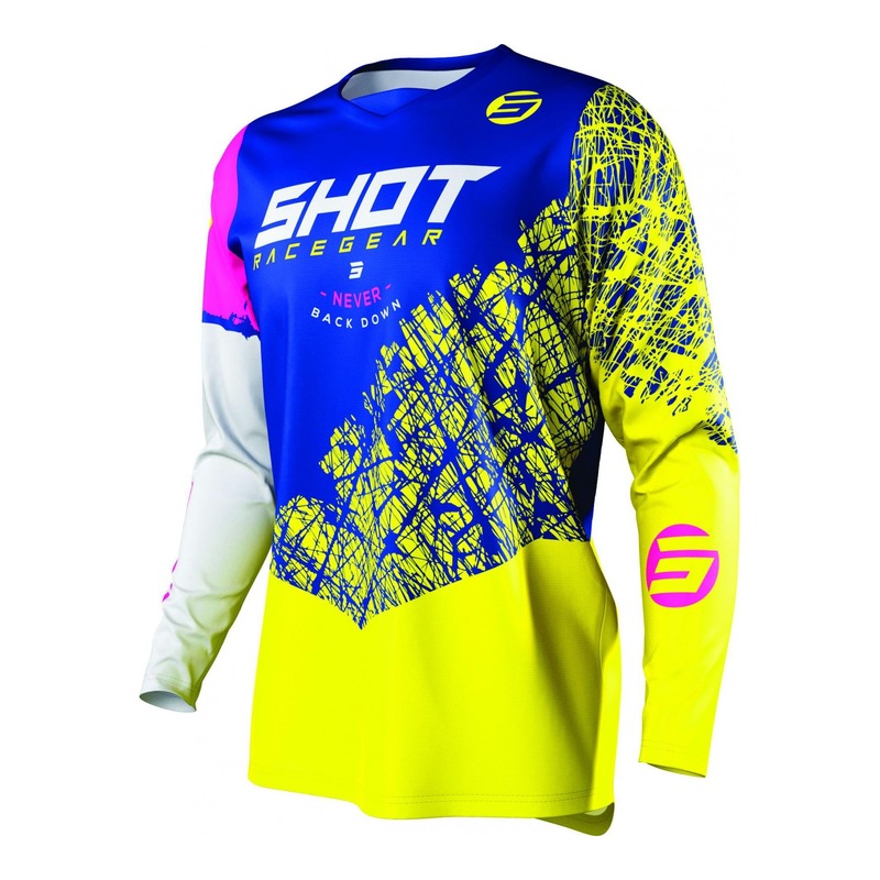 Maillot cross enfant Shot Devo Storm navy- 4/5ans