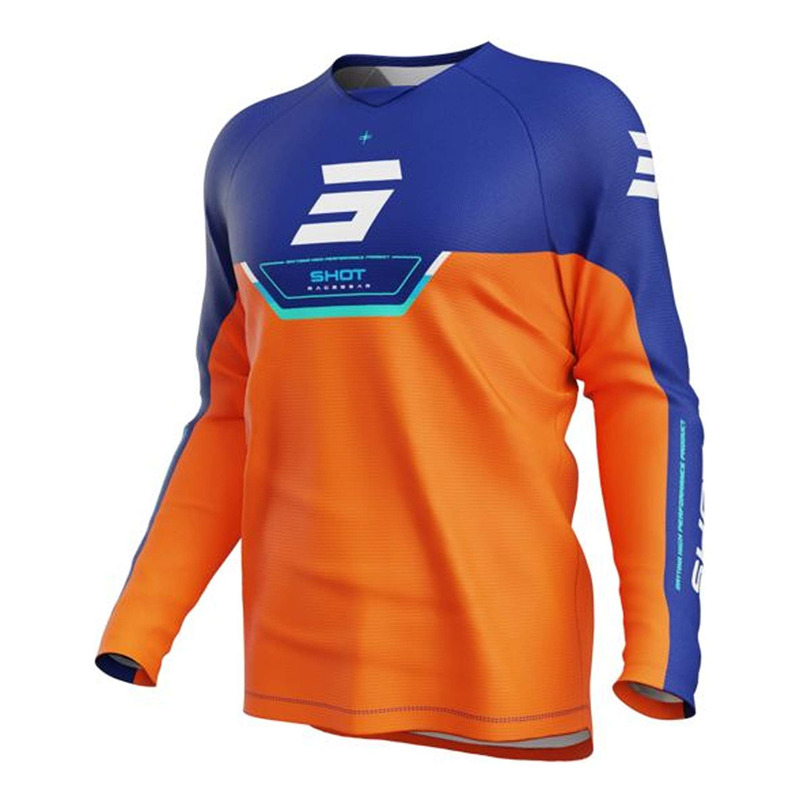Maillot cross enfant Shot Draw Kid Daytona orange- 6/7 ans