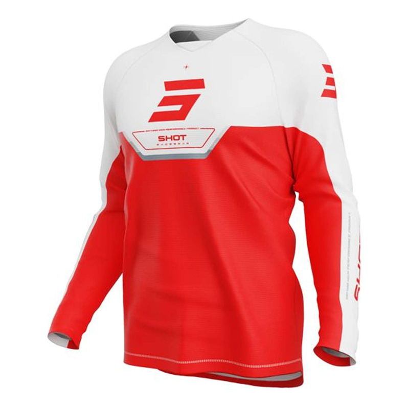 Maillot cross enfant Shot Draw Kid Daytona red- 6/7 ans