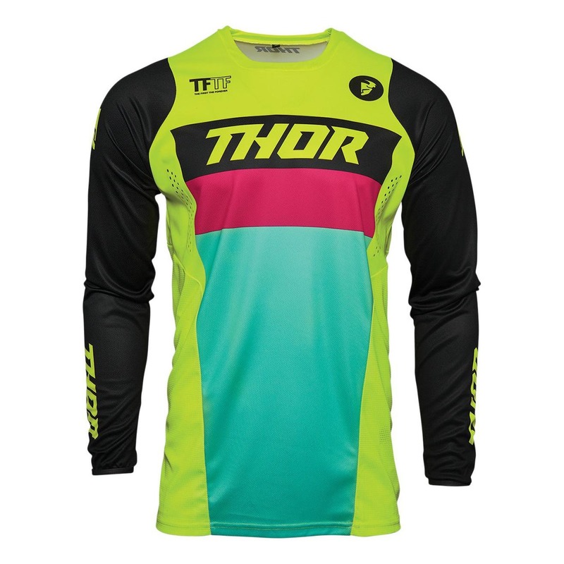 Maillot cross enfant Thor Pulse acid/noir- M