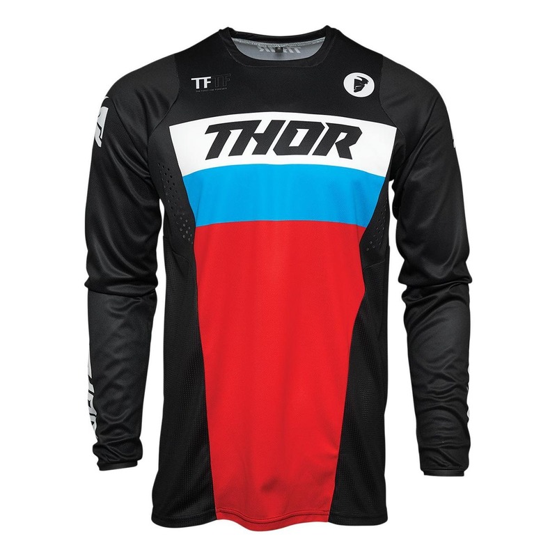Maillot cross enfant Thor Pulse bleu/rouge/noir- L