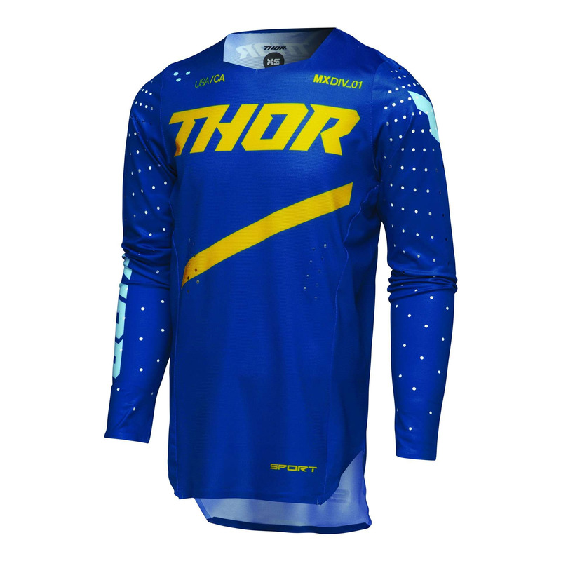 Maillot cross enfant Thor Youth Sportmode Brave blue