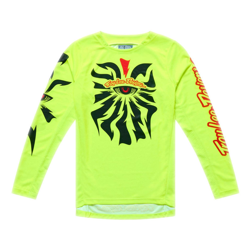 Maillot cross enfant Troy Lee Designs GP Pro Cyclops jaune fluo