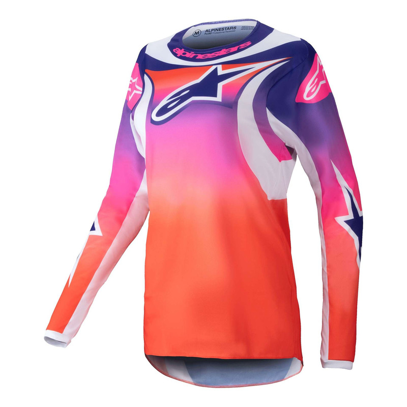 Maillot cross femme Alpinestars Stella Fluid Wurx multicolor/white