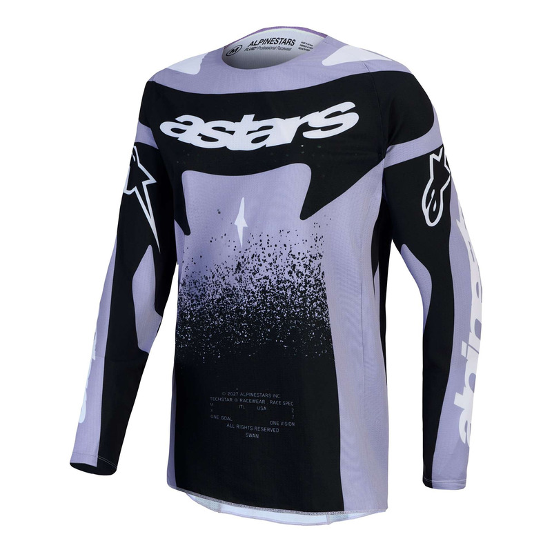 Maillot cross femme Alpinestars Stella Techstar Swan light violet/black