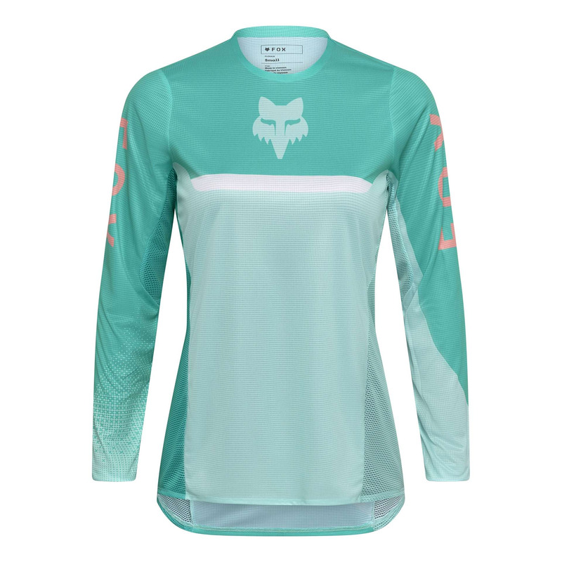 Maillot cross femme Fox Racing Woman Flexair Fracture aqua