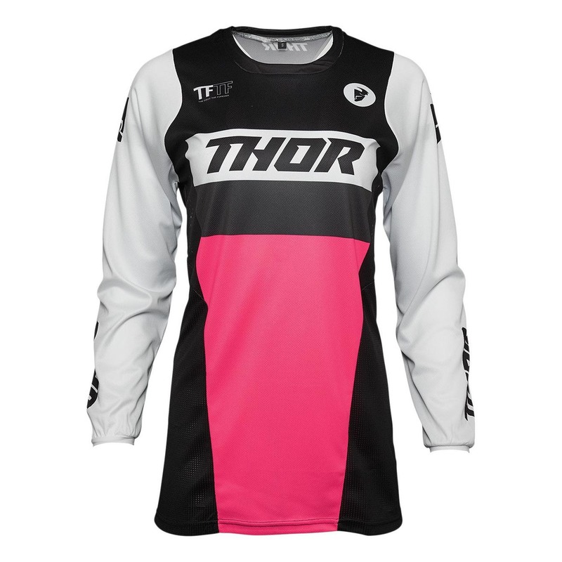 Maillot cross femme Thor Pulse Racer noir/rose- XL
