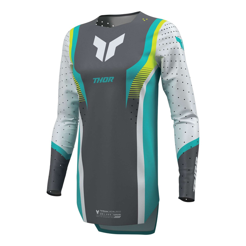 Maillot cross femme Thor Sportmode Velocity gray/aqua
