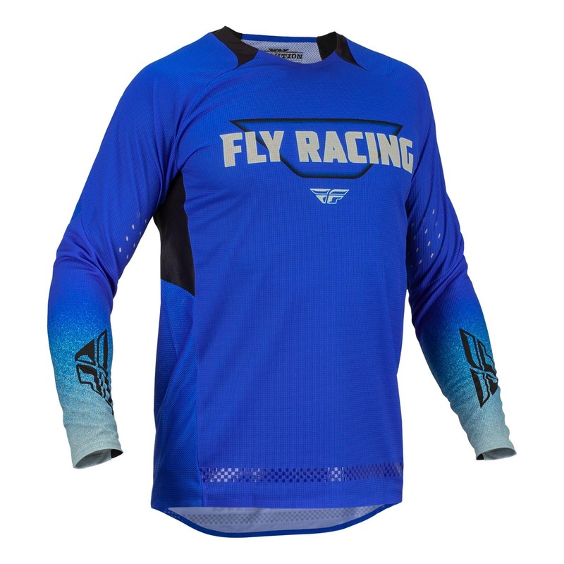 Maillot cross Fly Racing Evo DST bleu/gris
