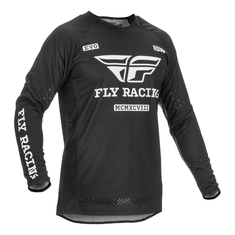 Maillot cross Fly Racing Evo noir/blanc- S
