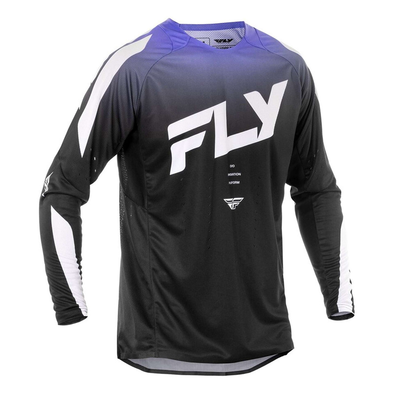 Maillot cross Fly Racing Evolution DST noir/blanc/violet