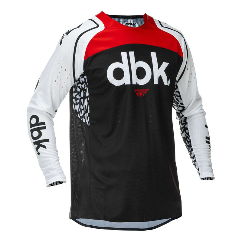 Maillot cross Fly Racing Evolution DST black/white/red